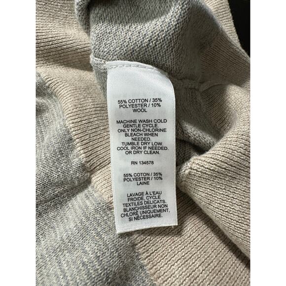 Vineyard Vines Wool Sweater Feeder Stripe Double Knit Crew Size Medium - Picture 6 of 13